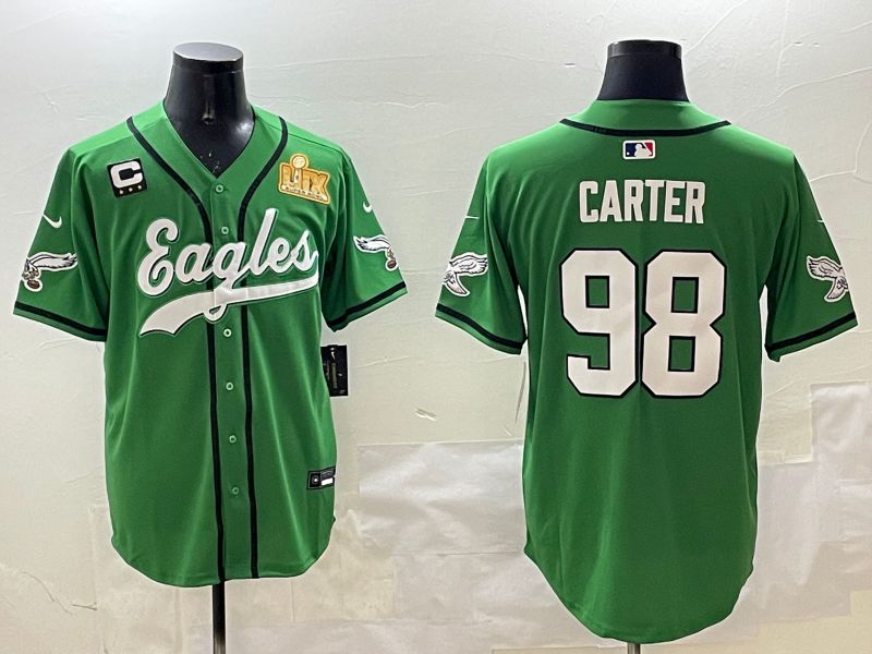 Men Philadelphia Eagles #98 Carter Green three generations Jointly Name 2025 Nike Limited NFL Jersey style 8->philadelphia eagles->NFL Jersey